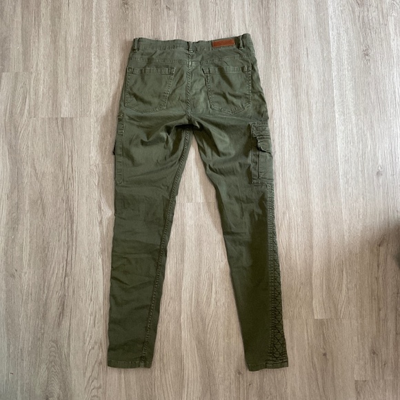ZARA trafaluc size 04 olive green skinny jeans - Picture 5 of 5